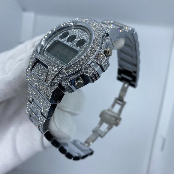 Luxury Chronograph Digital Led Diamond Waterproof Watch - Picture 5 of 5